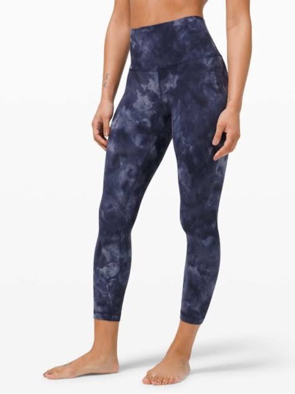 Lululemon Align High-Waist Navy Diamond Tie-Dye Leggings | size 4